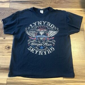 Vintage Lynyrd Skynyrd Simple Man Tour 2013 Band Tee XL Gildan USA Rock